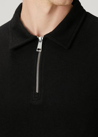 St. Moritz | Polo Yarım Fermuarlı Sweatshirt – Siyah My Store