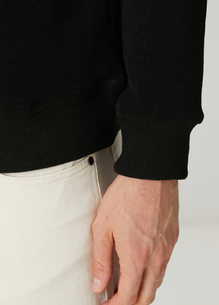 St. Moritz | Polo Yarım Fermuarlı Sweatshirt – Siyah My Store