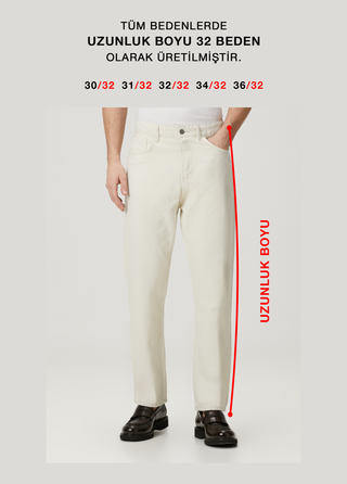 Qsimple Regular Fit Beige Jean SIMPLEQLOTH