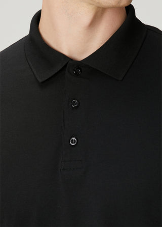 Milano | Polo Uzun Kollu – Qsimple Muscle Up Fit T-shirt - Siyah My Store