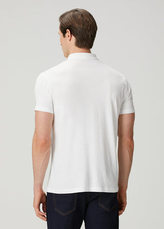 Monaco | Polo Kısa Kollu – Qsimple Muscle Fit Polo Tişört - Beyaz My Store