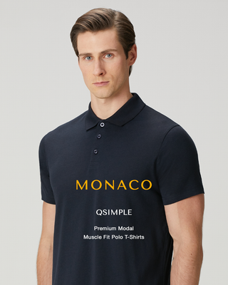 Monaco Polo Tişört – Premium Modal Kumaşı ile Sessiz Lüks