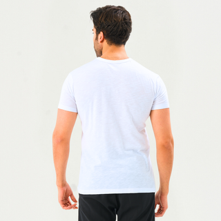 Qsimple Flamlı Muscle Up Fit Modal Bisiklet Yaka Erkek T-shirt