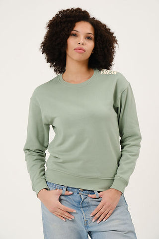 Qsimple Organic Freak Wheat Green Sweatshirt