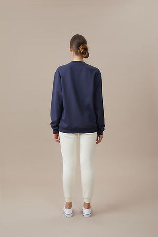 Qsimple Oversize Sweatshirt 100% Organic Cotton Anthracite