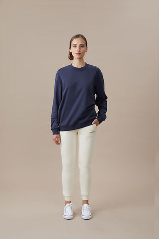 Qsimple Oversize Sweatshirt 100% Organic Cotton Anthracite