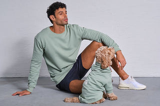 Qsimple 100% Organic Cotton Dog Hoodie and Sweatshirt Combination