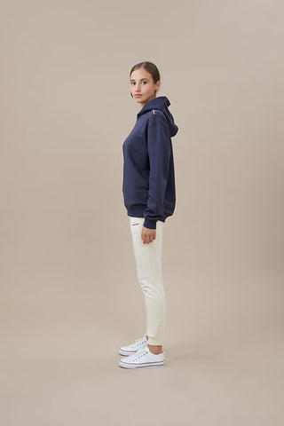 Qsimple Oversize Hoodie 100% Organic Cotton Anthracite