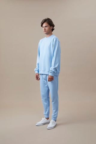 Sweatshirt %100 Organik Pamuk Mavi