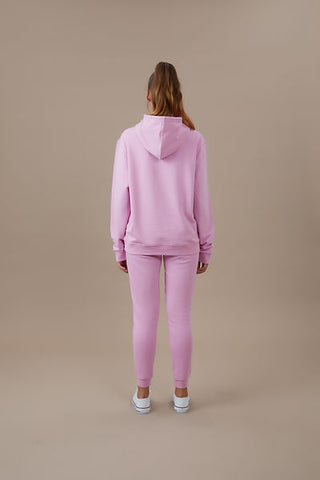 Qsimple  Oversize Hoodie %100 Organic Cotton Lavender