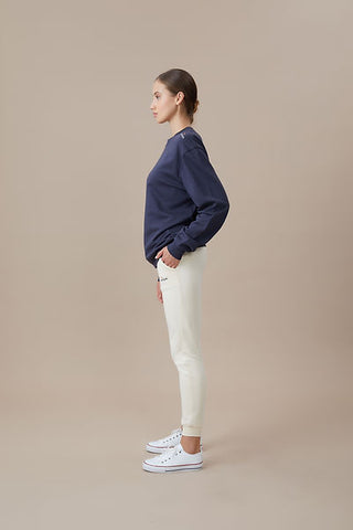 Qsimple Oversize Sweatshirt 100% Organic Cotton Anthracite