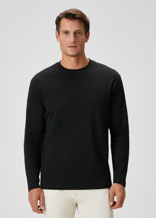 Oslo | Uzun Kollu Tişört – Premium Interlok Qsimple Muscle Up Fit - Siyah SIMPLEQLOTH