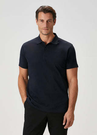 Heritage I Koyu Lacivert Premium Pamuk Pike Polo - Gizli Patlı & Formunu Koruyan Qsimple Muscle Fit (Kopya) My Store