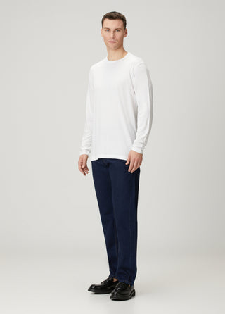 Siena | Uzun Kollu – Qsimple Muscle Fit Bisiklet Yaka Tişört - Beyaz My Store