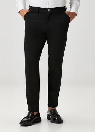 The Masterpiece I High-Stretch Technical Pants – "Tailored Precision" I Black SIMPLEQLOTH