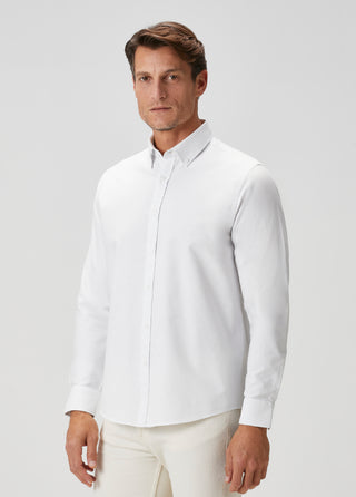 The Investor | Qsimple Muscle Fit Oxford Gömlek-Grey Stripe SIMPLEQLOTH