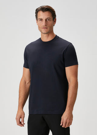 Bosphorus V2 | Ribana Yaka Premium Pamuk Modal - Qsimple Muscle Up Fit Tişört - Koyu Lacivert My Store