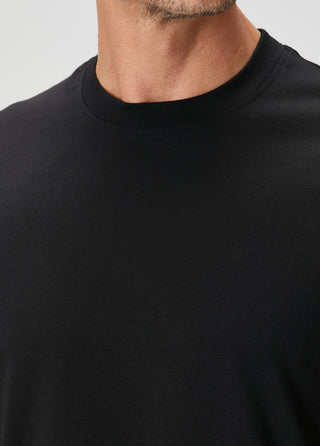 Bosphorus V2 | Ribana Yaka Premium Pamuk Modal - Qsimple Muscle Up Fit Tişört - Siyah My Store