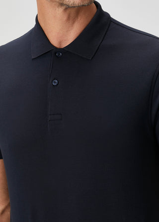 Heritage I Koyu Lacivert Premium Pamuk Pike Polo - Gizli Patlı & Formunu Koruyan Qsimple Muscle Fit (Kopya) My Store