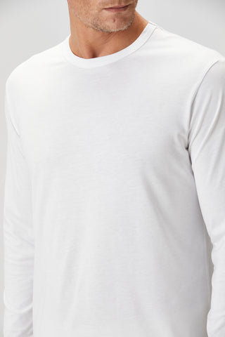 Siena | Uzun Kollu – Qsimple Muscle Fit Bisiklet Yaka Tişört - Beyaz My Store