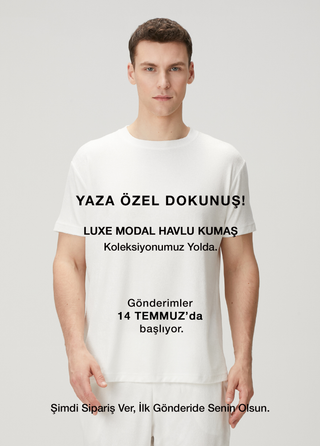 Qsimple Towelling Luxe Modal Beyaz Muscle Up Fit T-shirts