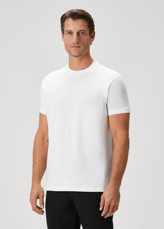 Bosphorus V2 | Ribana Yaka Premium Pamuk Modal - Qsimple Muscle Up Fit Tişört - Beyaz My Store