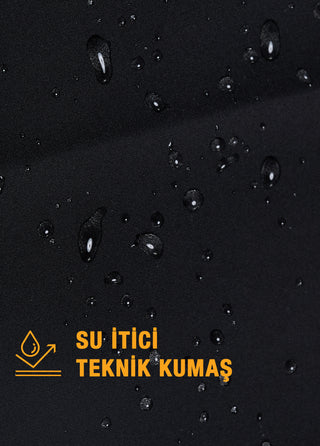 KNIDOS | Esnek ve Su İtici Teknik Deniz Şortu - Siyah SIMPLEQLOTH