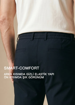 PERGAMON | 4 Yöne Esneyen Nefes Alabilen 7/24 Teknik Jogger Pantolon - Koyu Lacivert SIMPLEQLOTH