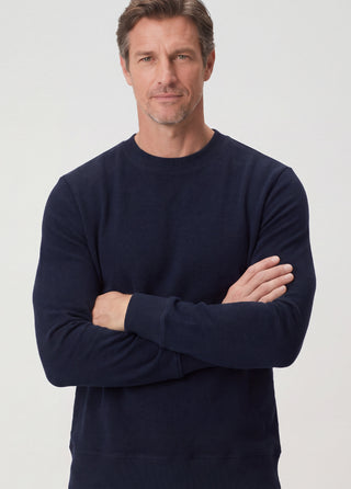 Stockholm | Bisiklet Yaka Sweatshirt-Koyu Lacivert SIMPLEQLOTH