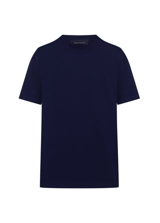 Tokyo | Rayon Silky Knit - Qsimple Muscle Fit Hide Belly Tshirt - Navy My Store