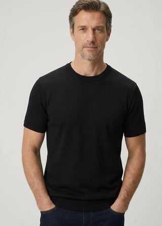 Tokyo | Rayon Silky Knit - Qsimple Muscle Fit Hide Belly Tshirt - Black My Store