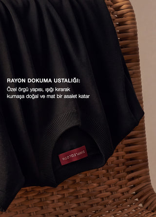 Tokyo | Rayon Silky Knit - Qsimple Muscle Fit Hide Belly Tshirt - Black My Store