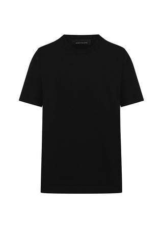 Tokyo | Rayon Silky Knit - Qsimple Muscle Fit Hide Belly Tshirt - Black My Store